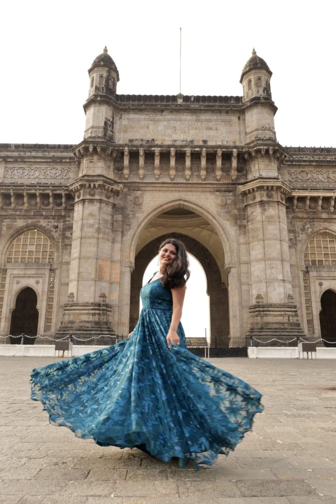 Teal Gown Gateway of India